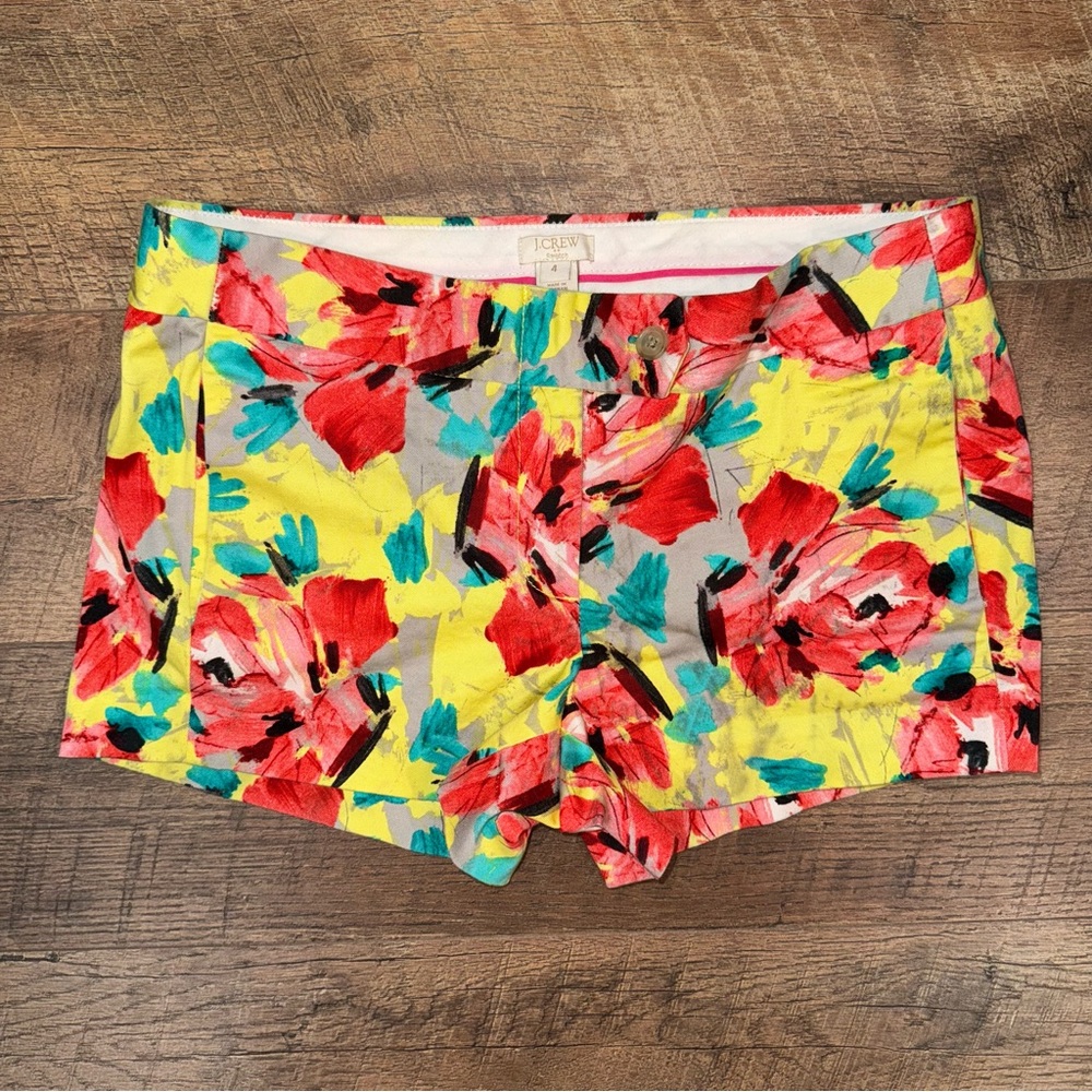 J. Crew Stretch Floral Print Women's Shorts